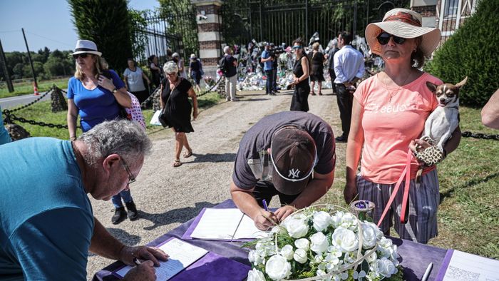 Funeral of French movie icon Alain Delon 