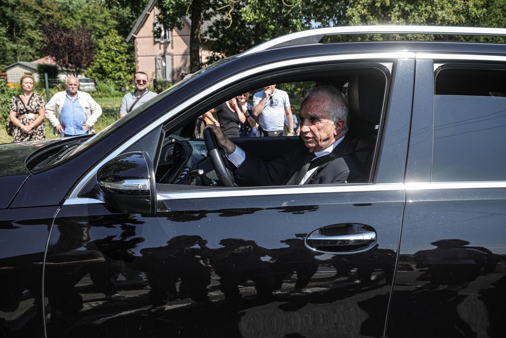 Funeral of French movie icon Alain Delon 