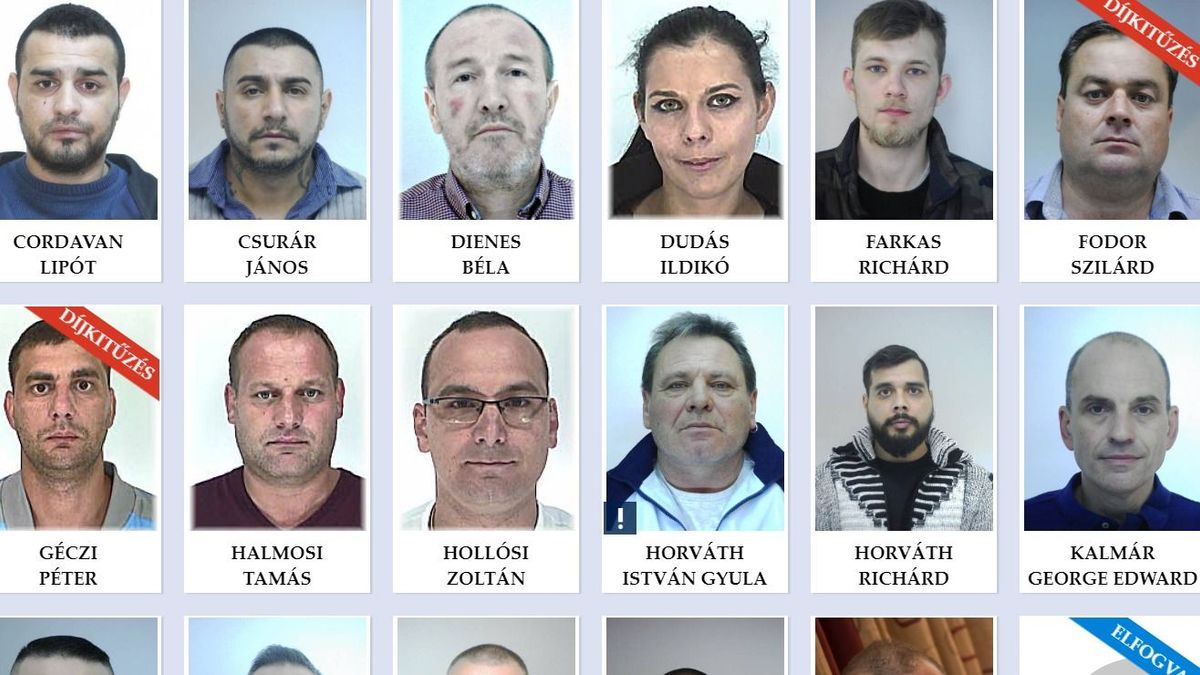 Mutatjuk Magyarország legkeresettebb bűnözőit, van akinek kétmillió forintos vérdíj van a fején