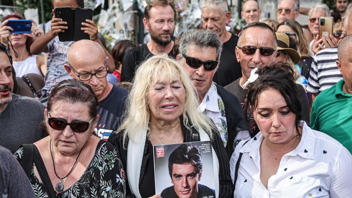 Funeral of French movie icon Alain Delon 