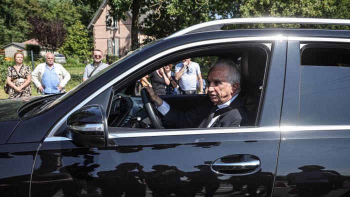 Funeral of French movie icon Alain Delon 