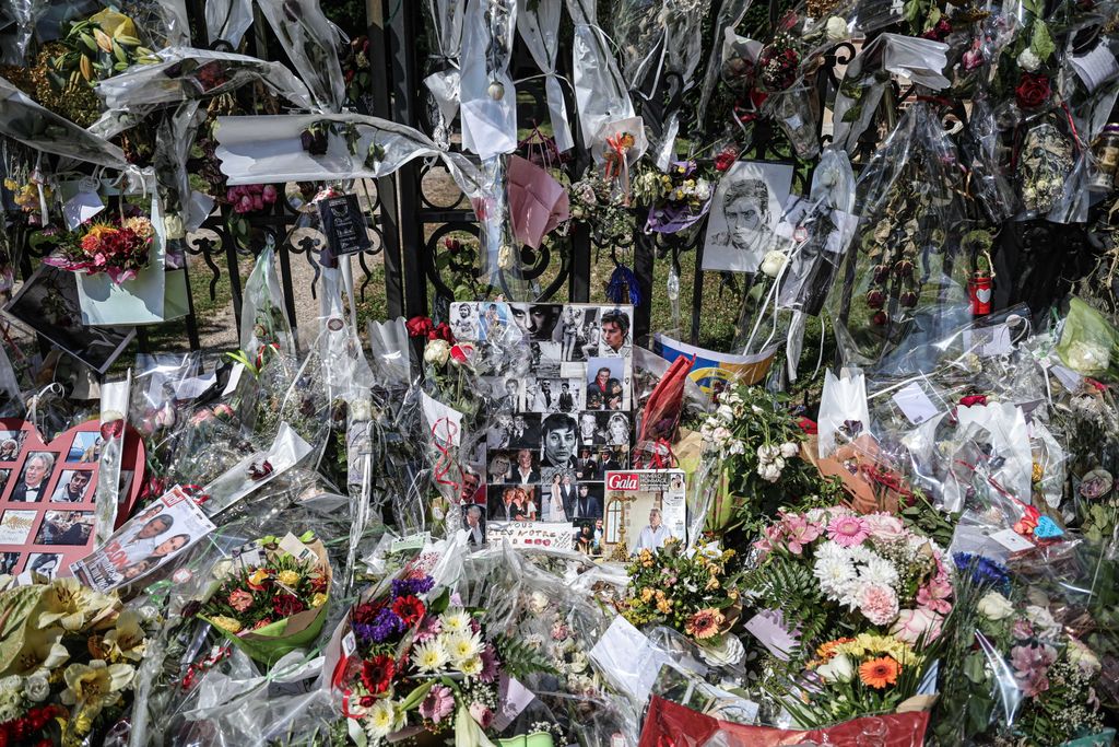 Funeral of French movie icon Alain Delon 