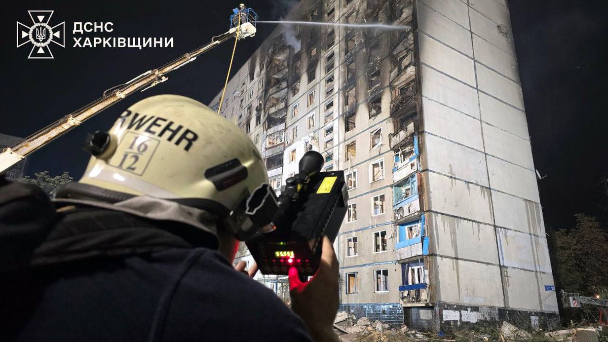 Itt a videó Harkivból, a szörnyű orosz támadás utáni helyzetről