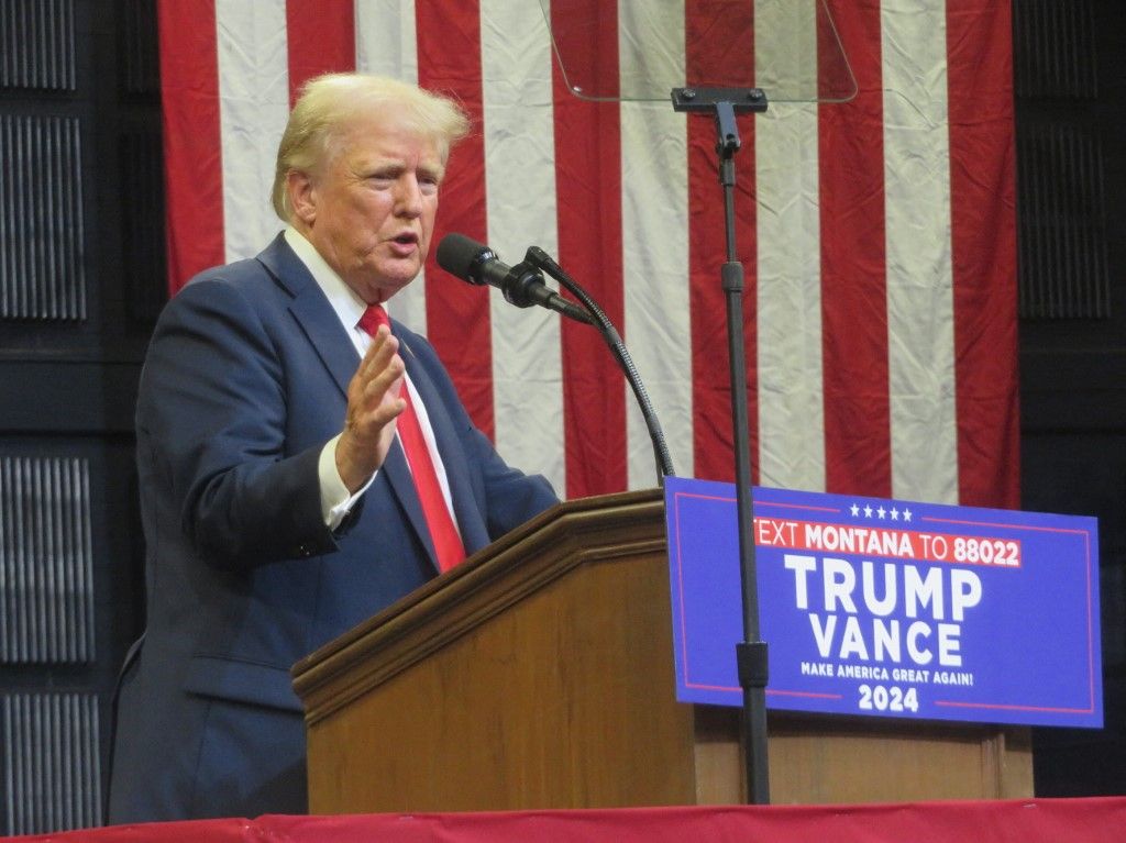 Republican presidential nominee, former U.S. President Donald Trump presidential campaign rally in Montana