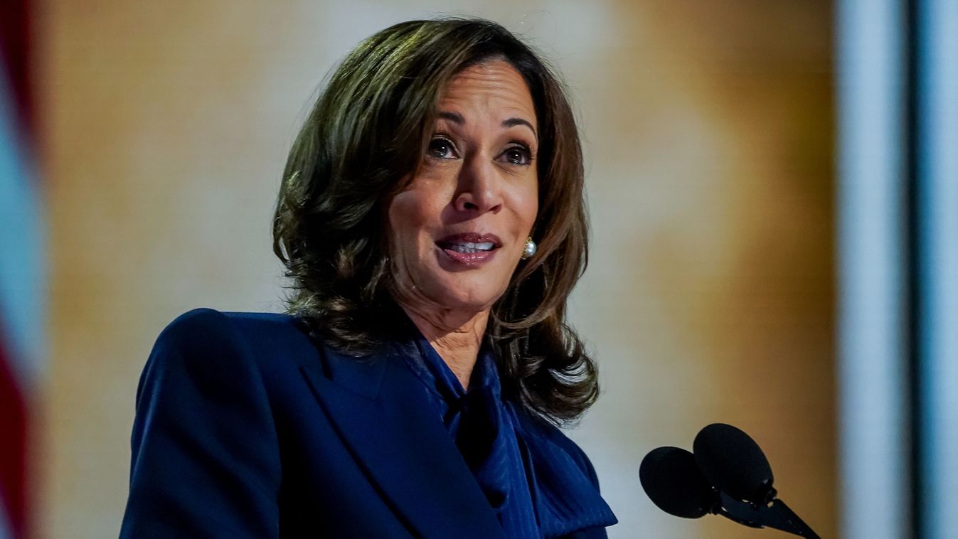 Kamala Harris amerikai alelnök, a Demokrata Párt elnökjelöltje