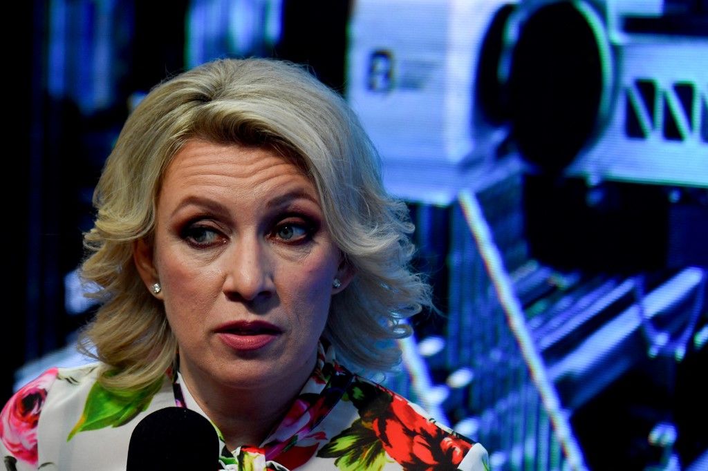 Maria Zaharova, az orosz külügyminisztérium szóvivője részt vesz a Szentpétervári Nemzetközi Gazdasági Fórumon (SPIEF) 2024. június 6-án Szentpéterváron