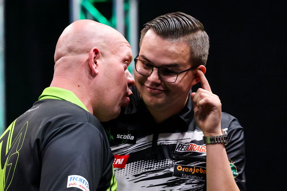 Michael van Gerwen Gian van Veen PDC European Tour Hungarian Darts Trophy Budapest döntő kilencnyilas