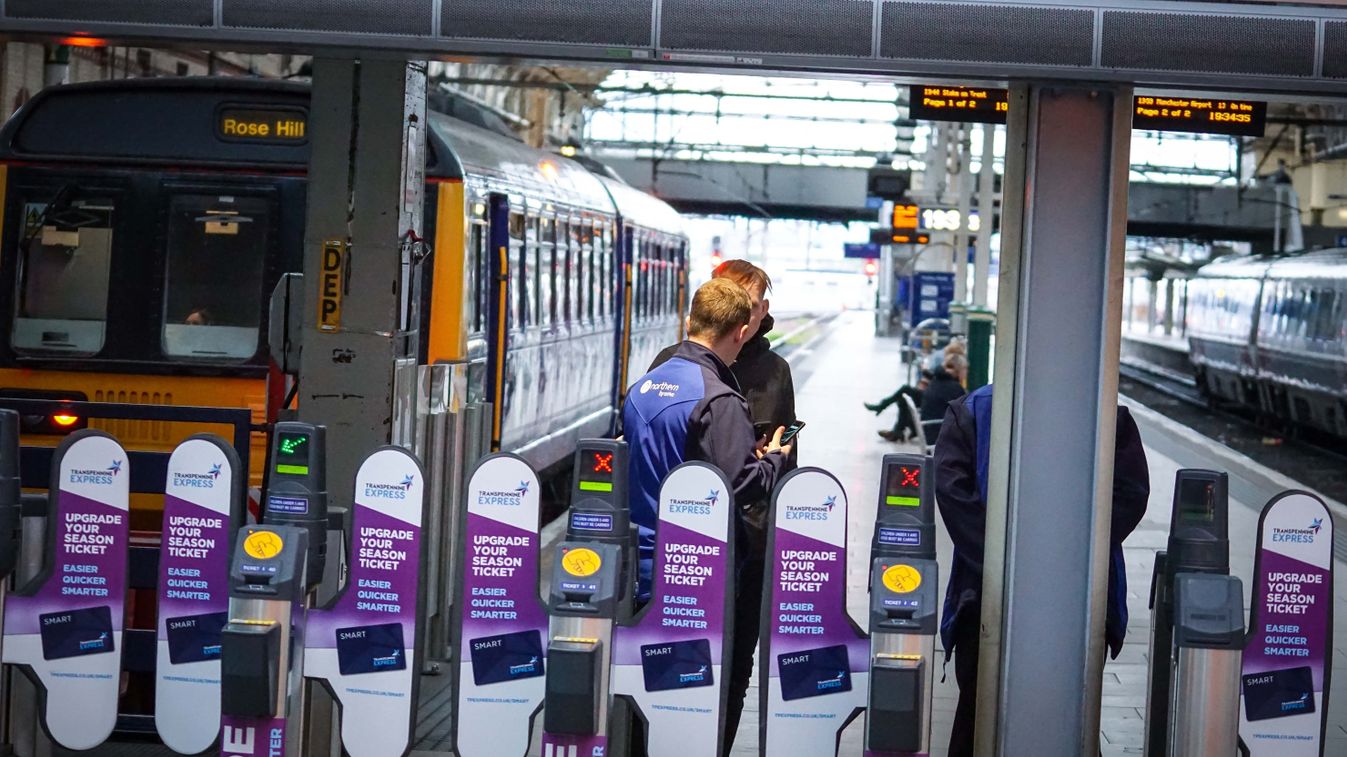 Manchester Piccadilly Station
A passenger speaks to a commuter at the Manchester Piccadilly train station  in Manchester, England on 6 May 2019.  Northern Railway has launched  a campaign which the customer can buy 2 tokens from the British newspaper which they can redeem for 10 pounds unlimited day or 17.50 pounds over weekend.This campaign is for tourists to explore North of England further.
 (Photo by Giannis Alexopoulos/NurPhoto) (Photo by Giannis Alexopoulos / NurPhoto / NurPhoto via AFP)