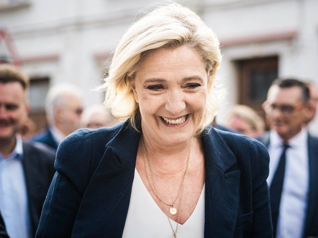 Marine Le Pen 2024. szeptember 8-án (Fotó: AFP)