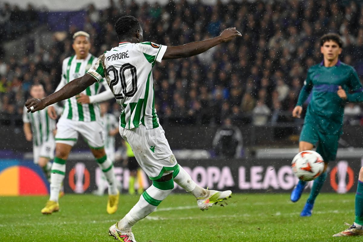 Labdarúgó Európa-liga - SC Anderlecht Ferencváros TC
Adama Traoré szerencsés gól