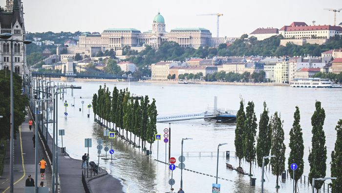 Árvíz Budapest rakpart