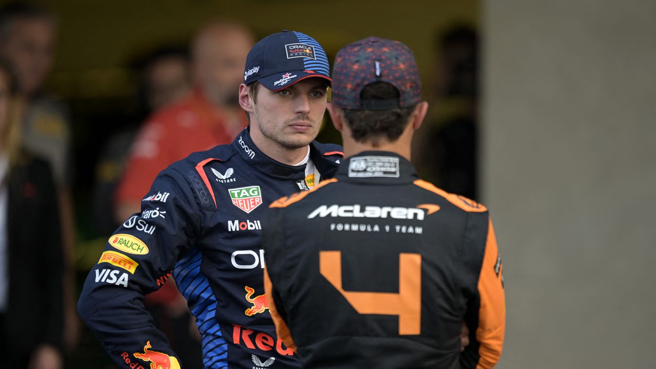 Max Verstappen (szemben) és Lando Norris egyre többször „találnak egymásra”