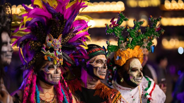 Day of the Dead offering in Mexico City