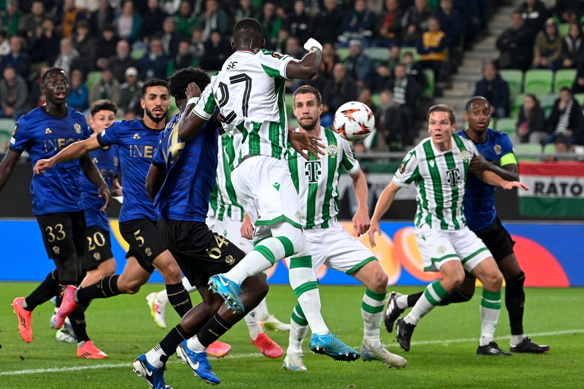 Labdarúgó Európa-liga - Ferencváros Nice Cissé Bombito öngól Messi