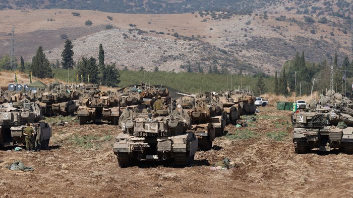 Israeli troops deploy in an area in the Upper Galilee region in northern Israel on September 27, 2024. Israel rejected a push by allies for a 21-day ceasefire in Lebanon and vowed to keep fighting Hezbollah militants "until victory", ahead of Prime Minister Benjamin Netanyahu's expected address to the UN General Assembly on September 27. (Photo by Jalaa MAREY / AFP)