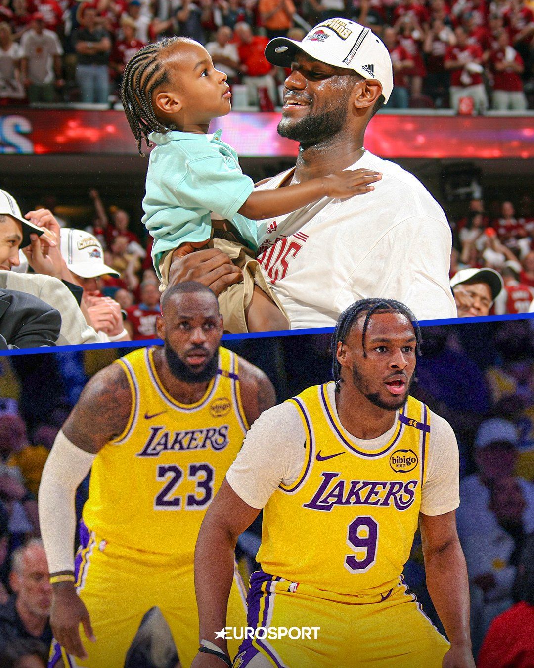 LeBron James, Bronny James, Los Angeles Lakers