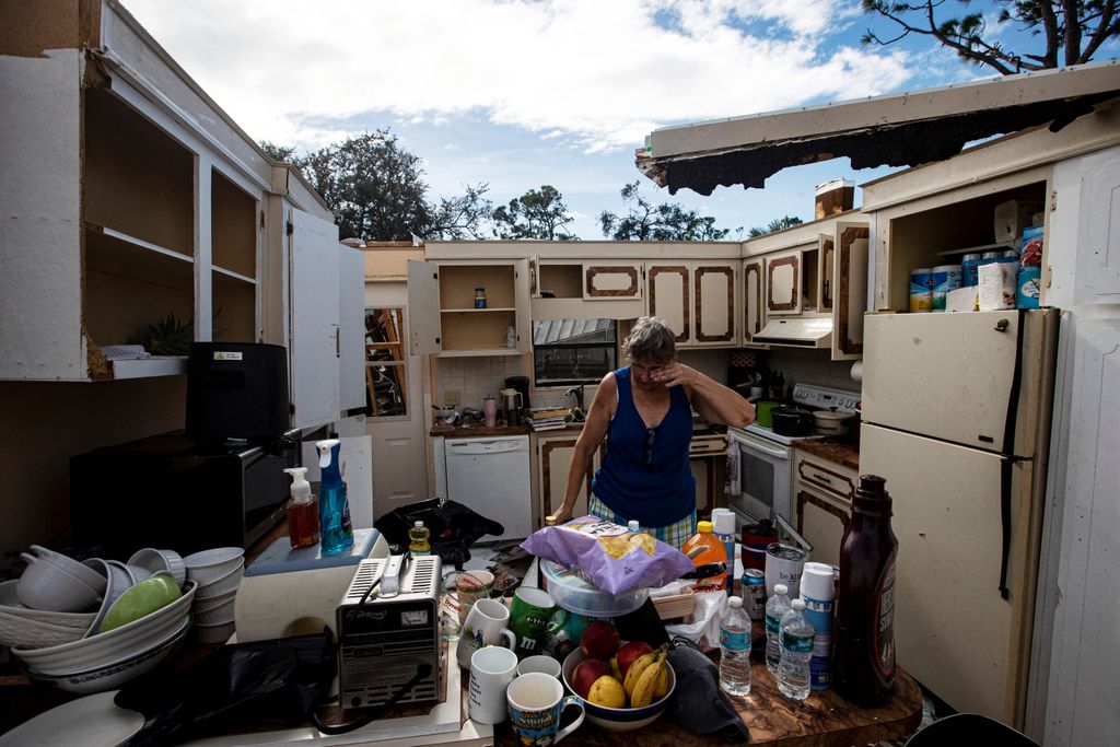 Scenes from tornado damage associated with Hurricane Milton in several communities in North Fort Myers