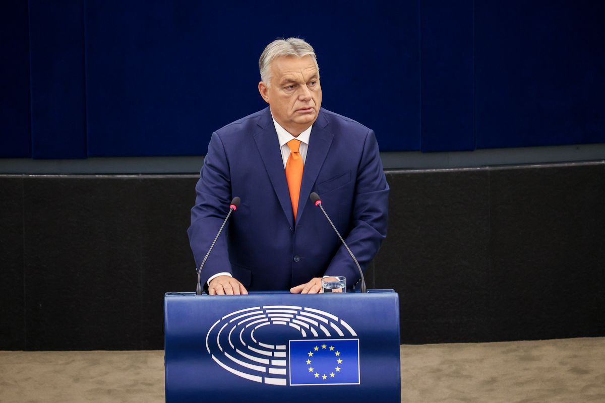 Orbán Viktor miniszterelnök az Európai Parlamentben