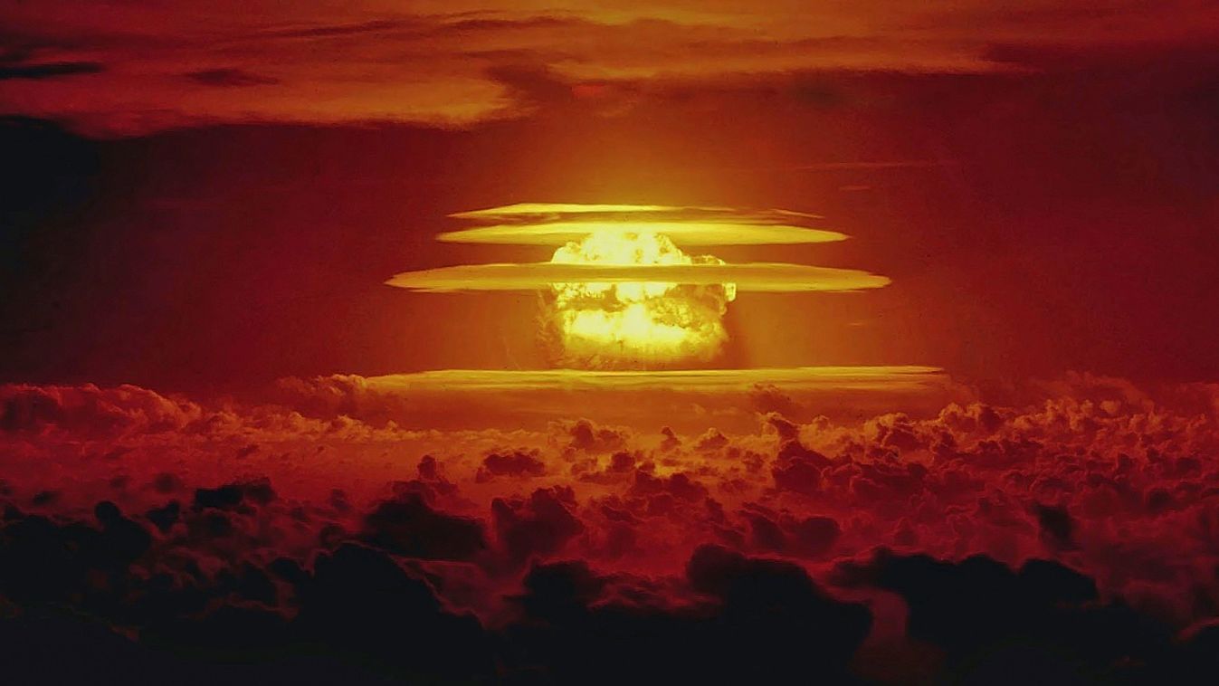 The Castle Bravo nuclear test, the detonation of the most powerful nuclear device ever tested by the United States