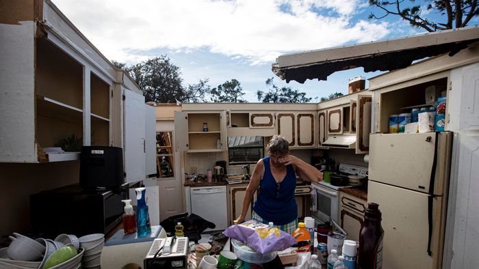 Scenes from tornado damage associated with Hurricane Milton in several communities in North Fort Myers