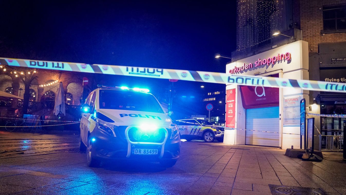 Police officers work at the scene of a shooting in the Sinsen District in Oslo, Norway, on December 17, 2023. (Photo by Stian Lysberg Solum / NTB / AFP) / Norway OUT