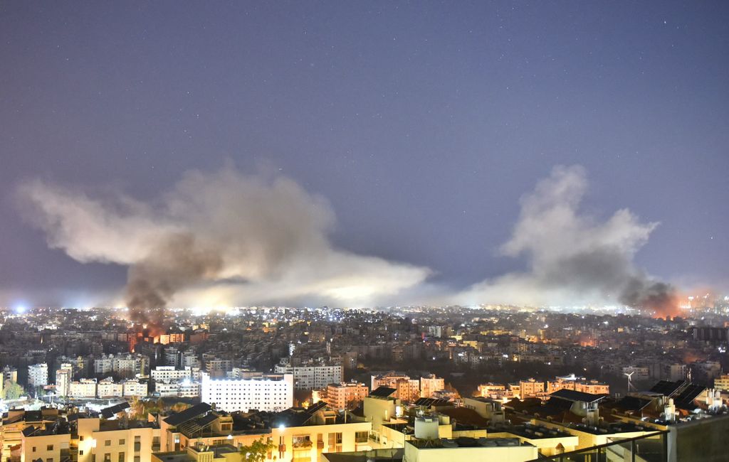 Smoke rises from the site of an Israeli airstrike that targeted a neighborhood in Beirut’s southern suburb on October 3, 2024. (Photo by Fadel ITANI / AFP)