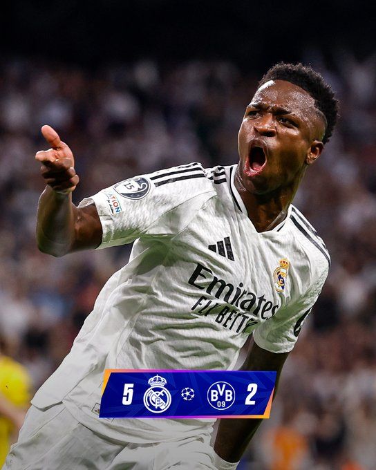 A Real Madrid legutóbb Vinícius Júnior mesterhámasával kiütötte a Dortmundot