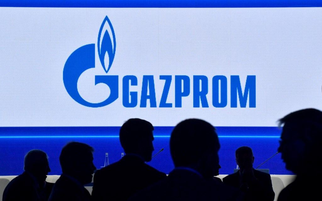 Az orosz energiaóriás, a Gazprom logója