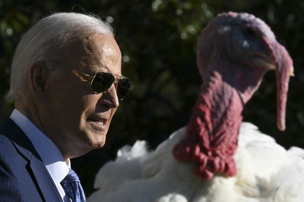 US President Joe Biden hosts traditional pardon of a Thanksgiving turkey