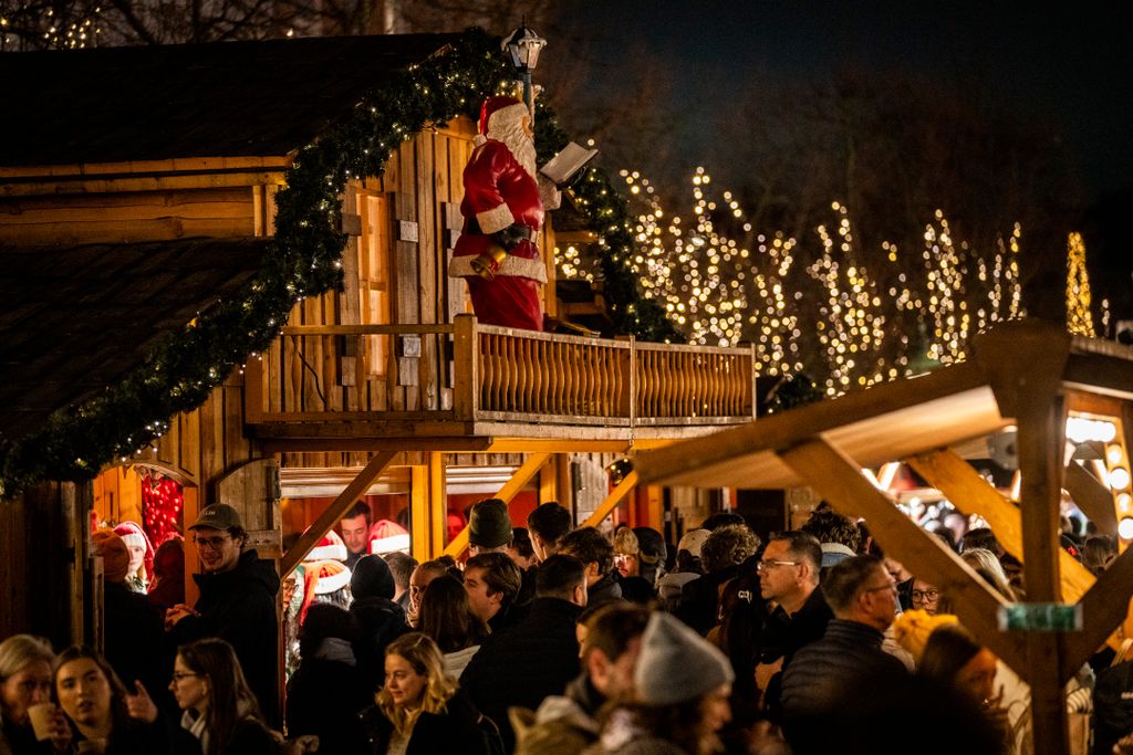 DENMARK Year's Christmas Decoration in Christmas Market at Hoejbro Plads in Copenhagen on Friday, November 15, 2024. (Photo: Ida Marie Odgaard/Ritzau Scanpix) (Photo by Ida Marie Odgaard / Ritzau Scanpix / Ritzau Scanpix via AFP)Copenhagen