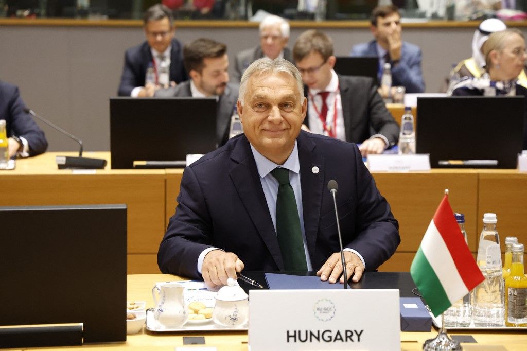 Magyarország miniszterelnöke, Orbán Viktor részt vesz az EU–Öböl-menti Együttműködési Tanács (GCC) csúcstalálkozóján Brüsszelben 2024. október 16-án