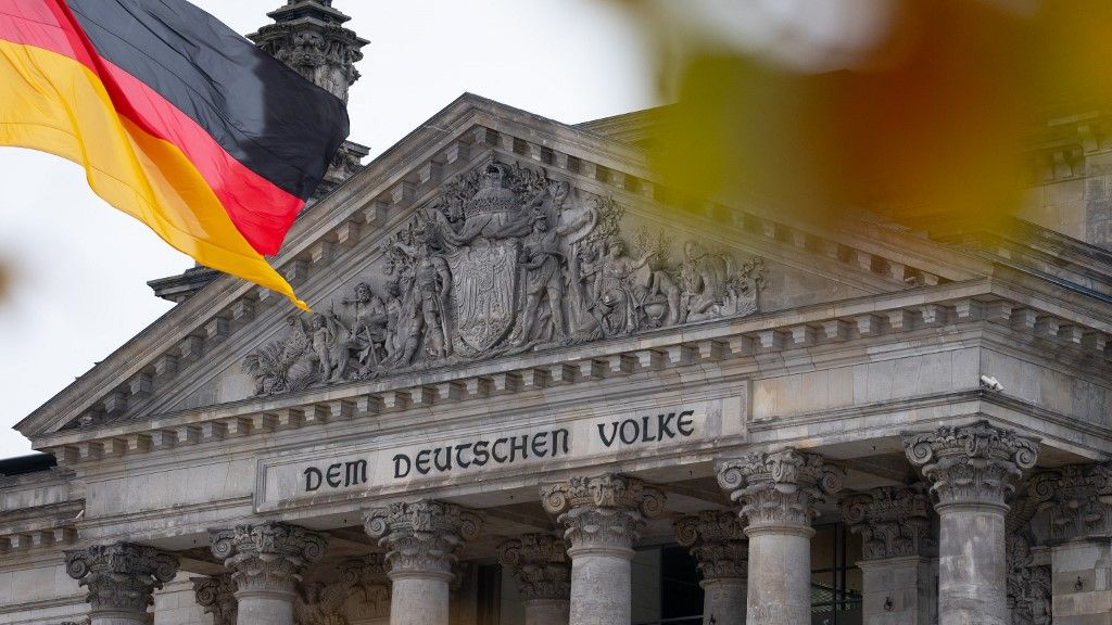 A Reichstag épülete, a  német szövetségi kormány székhelye