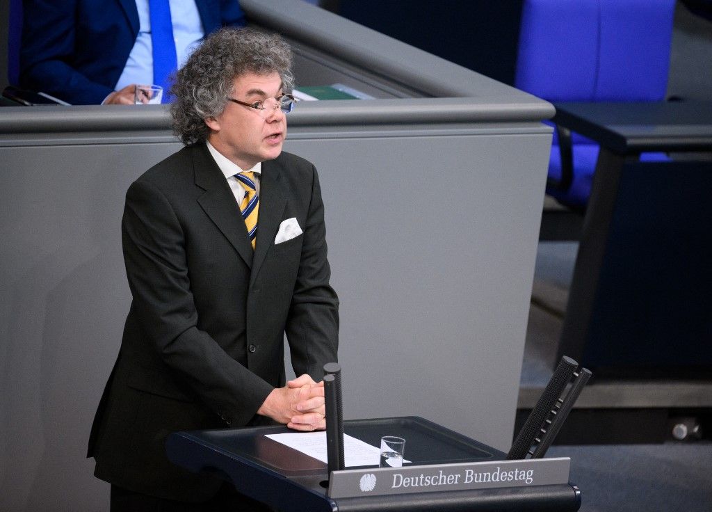 Matthias Moosdorf (AfD) felszólal a német Bundestag plenáris ülésén