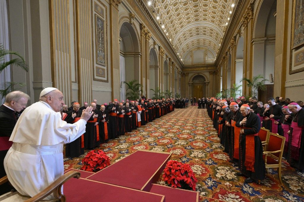 Ferenc pápa tűzszünetre szólított fel (Fotó: AFP)