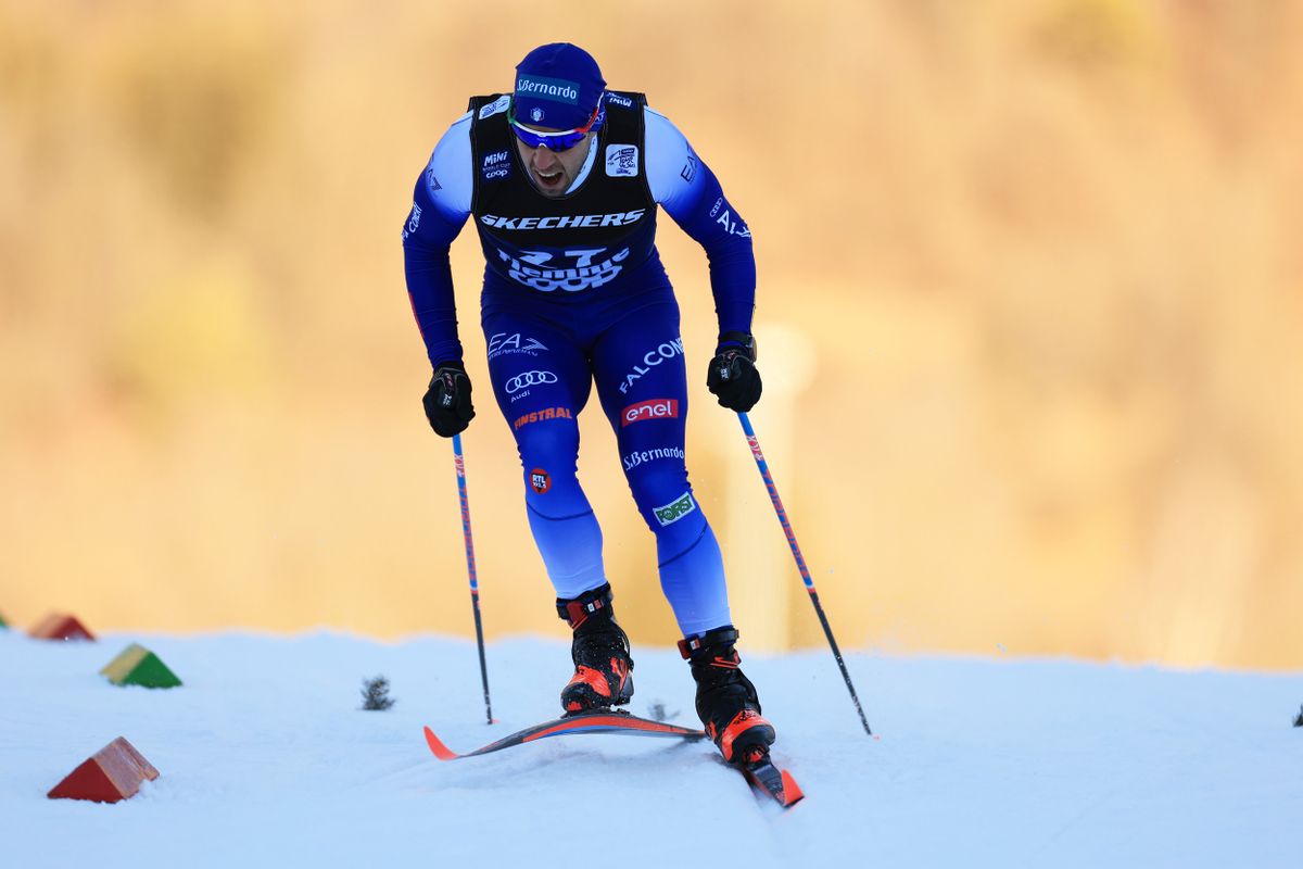 Federico Pellegrino Kónya Ádám ölelés világbajnok sífutó Tour de Ski első magyar