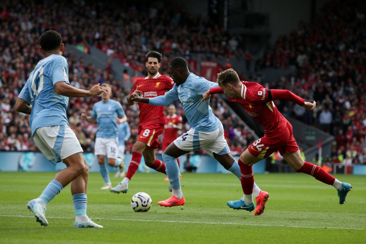 A Nottingham Forest szeptemberben az Anfielden tört borsot a Liverpool orra alá