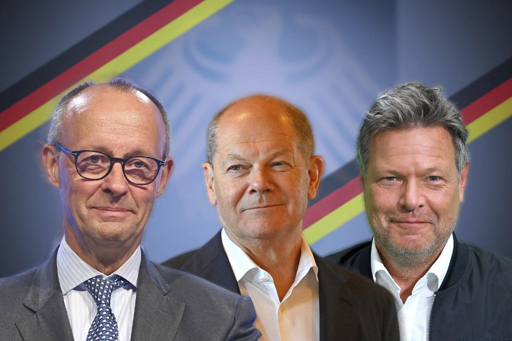 Friedrich Merz (CDU, Olaf Scholz (SPD) és Robert Habeck (Zöldek) indul még kancellárjelöltként az előrehozott német szövetségi választáson 2025. február 23-án