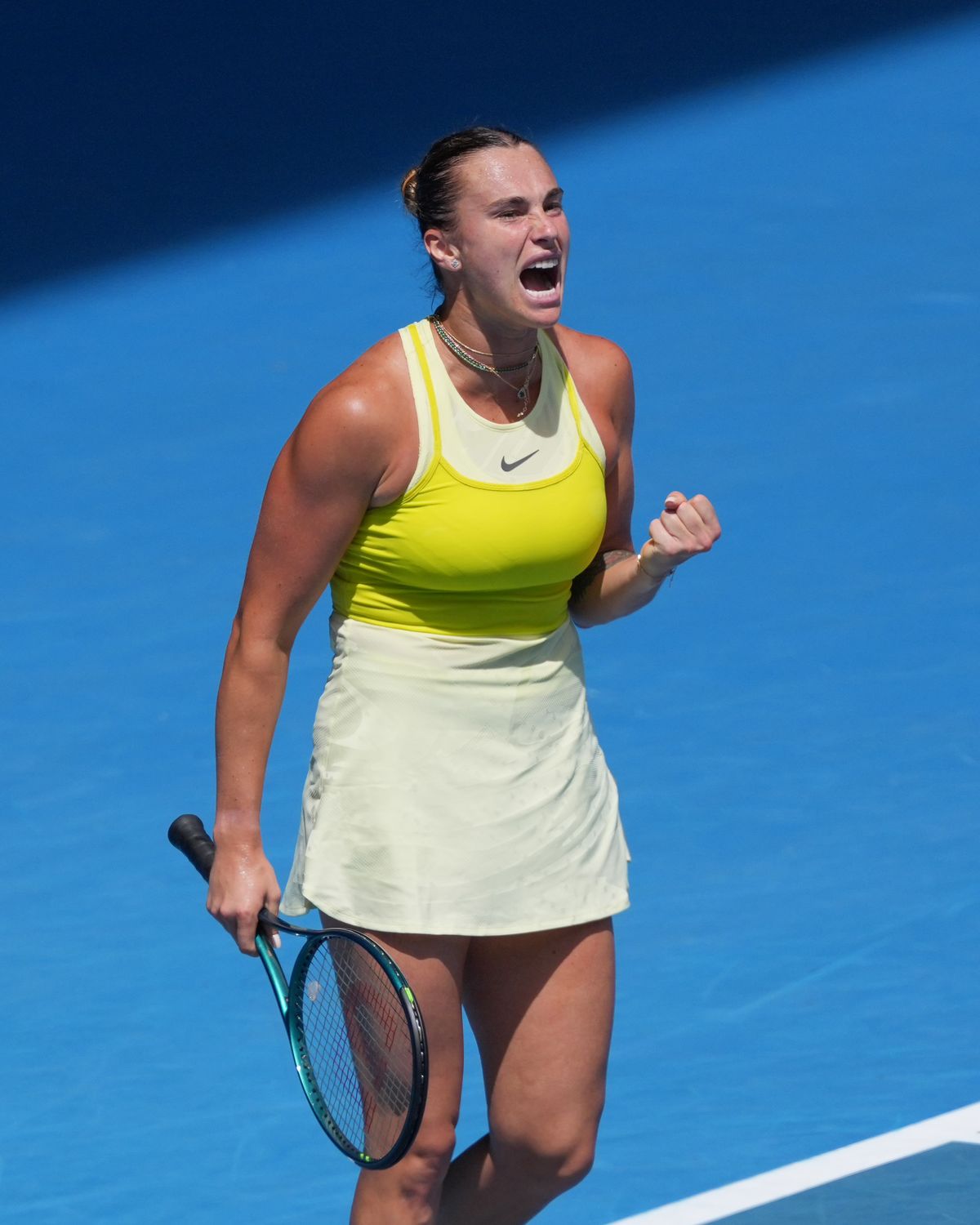 Tennis 2025: Australian Open Day 8 January 19, világelső Arina Szabalenka  Rod Laver Arena in a Women's Singles 4th round match on day 8 of the 2025 Australian Open in Melbourne, Anasztaszija Pavljucsenkova Marta Kosztyuk Paula Badosa ukrán orosz fehérorosz elődöntő