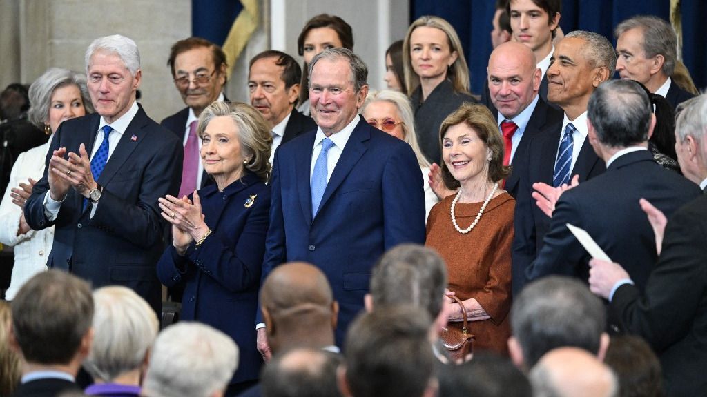 Donald Trump beiktatása a Capitolium Rotunda épületében. 