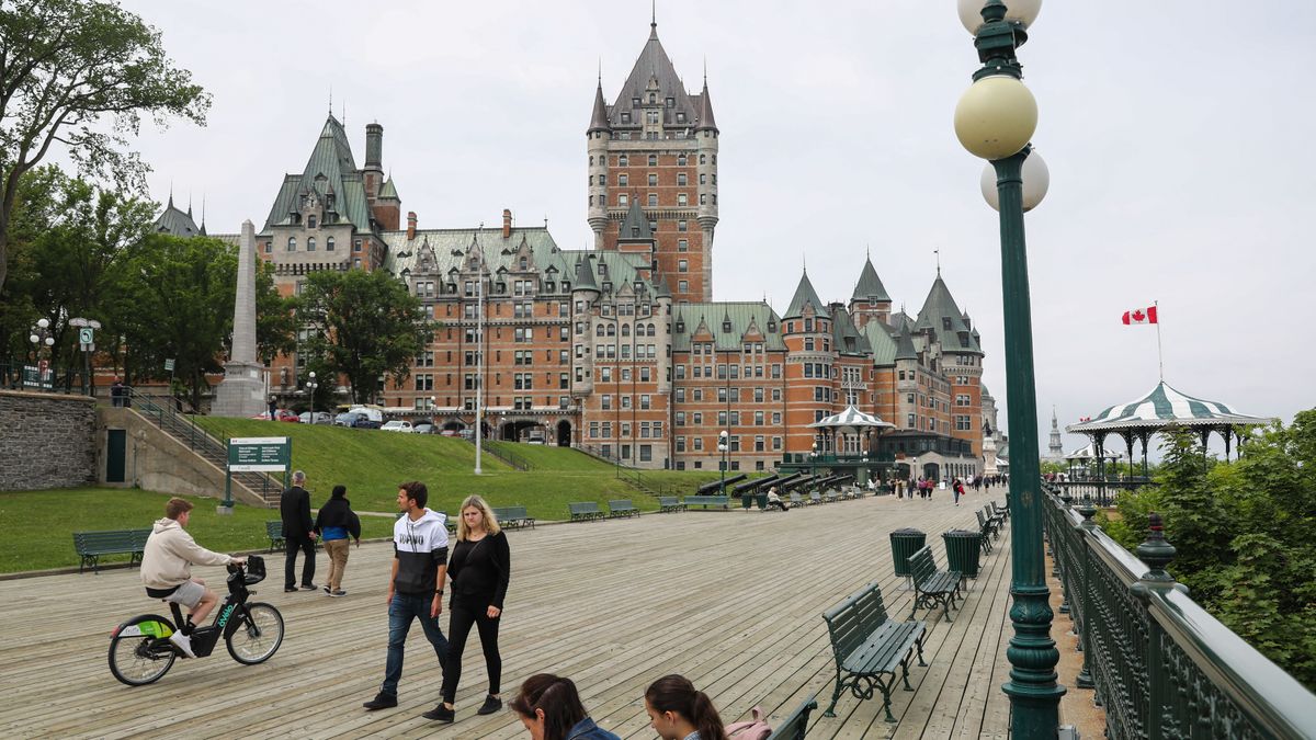 Lugas Kanada
A view of the Frontenac Chateau and Dufferin Terrace in Quebec City, Canada on June 14, 2023. (Photo by Jakub Porzycki/NurPhoto) (Photo by Jakub Porzycki / NurPhoto / NurPhoto via AFP)