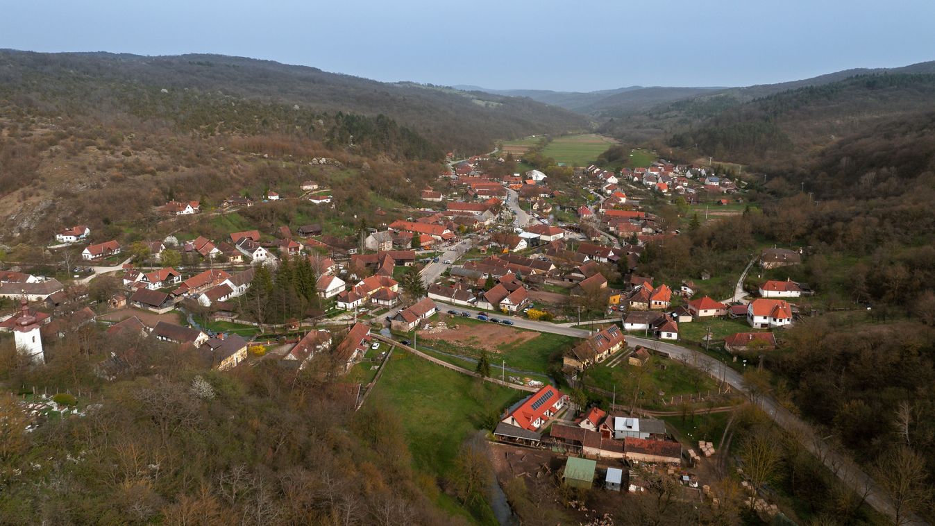 Aerial,Landscape,Photoa,About,Josvafo,Village,Aggteleki,Karst,Region.