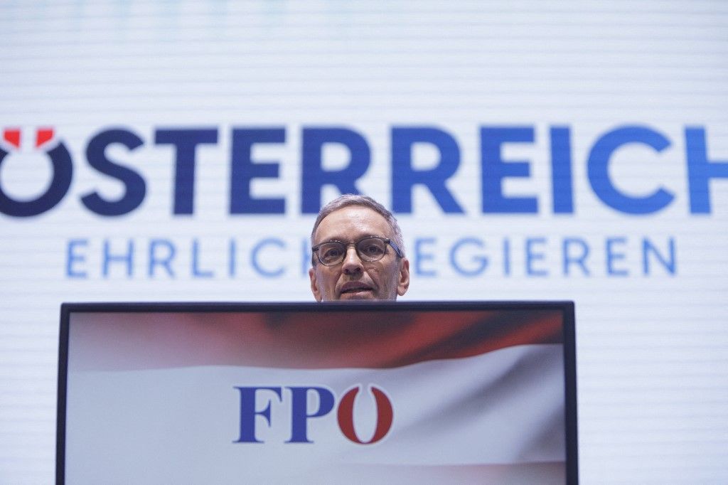 Az osztrák Szabadságpárt (FPÖ) elnöke, Herbert Kickl 