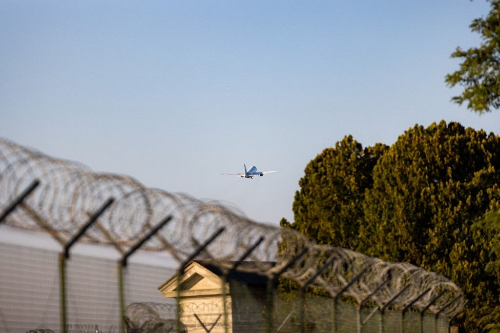 The Departure Of The Last Alitalia Airline Flight In Milan