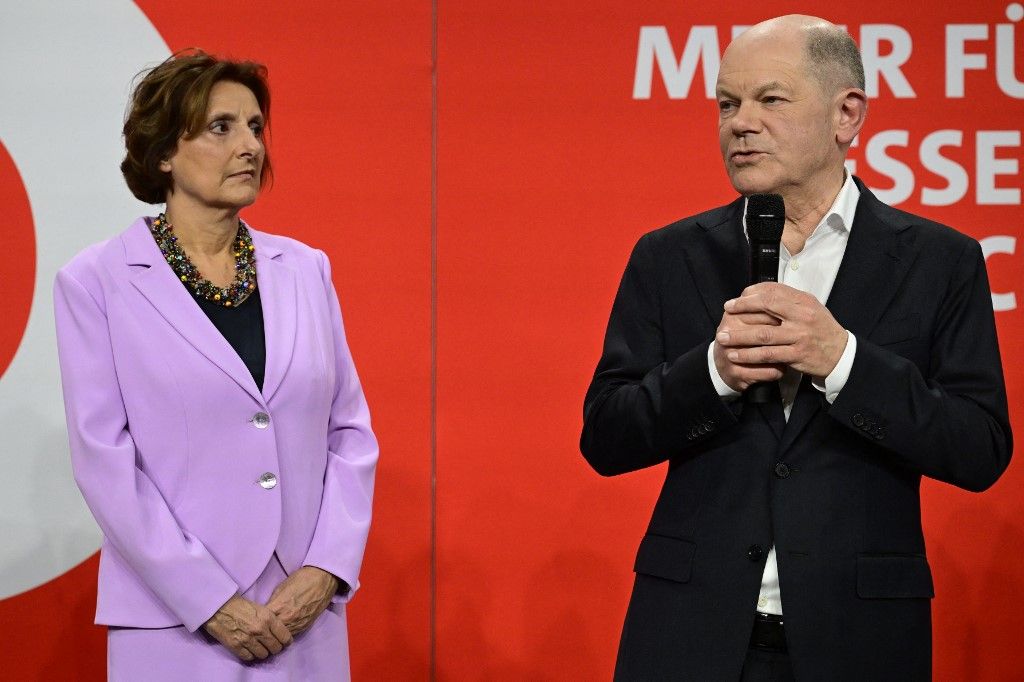 Electoral evening of Germany's Social Democratic Party (SPD)