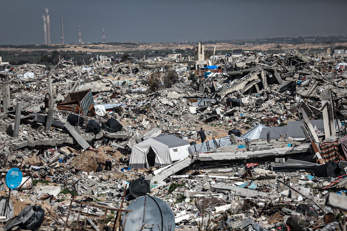 Gáza újjáépítésére alternatív tervet hoztak létre (Fotó: AFP) 