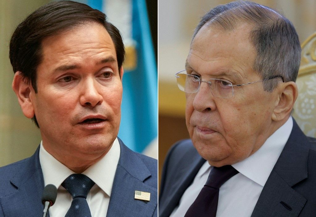 First meeting between Russian Foreign Minister Sergei Lavrov and US Secretary of State Marco Rubio