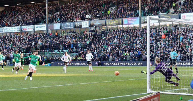 A Plymouth Argyle gólja a Liverpool ellen