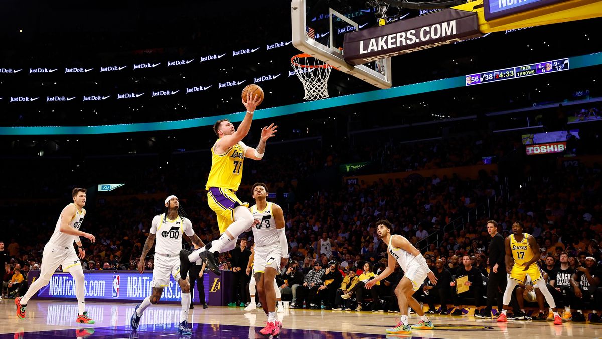 Luka Doncic ziccert döb Los Angeles Lakers- Utah Jazz NBA-meccsen