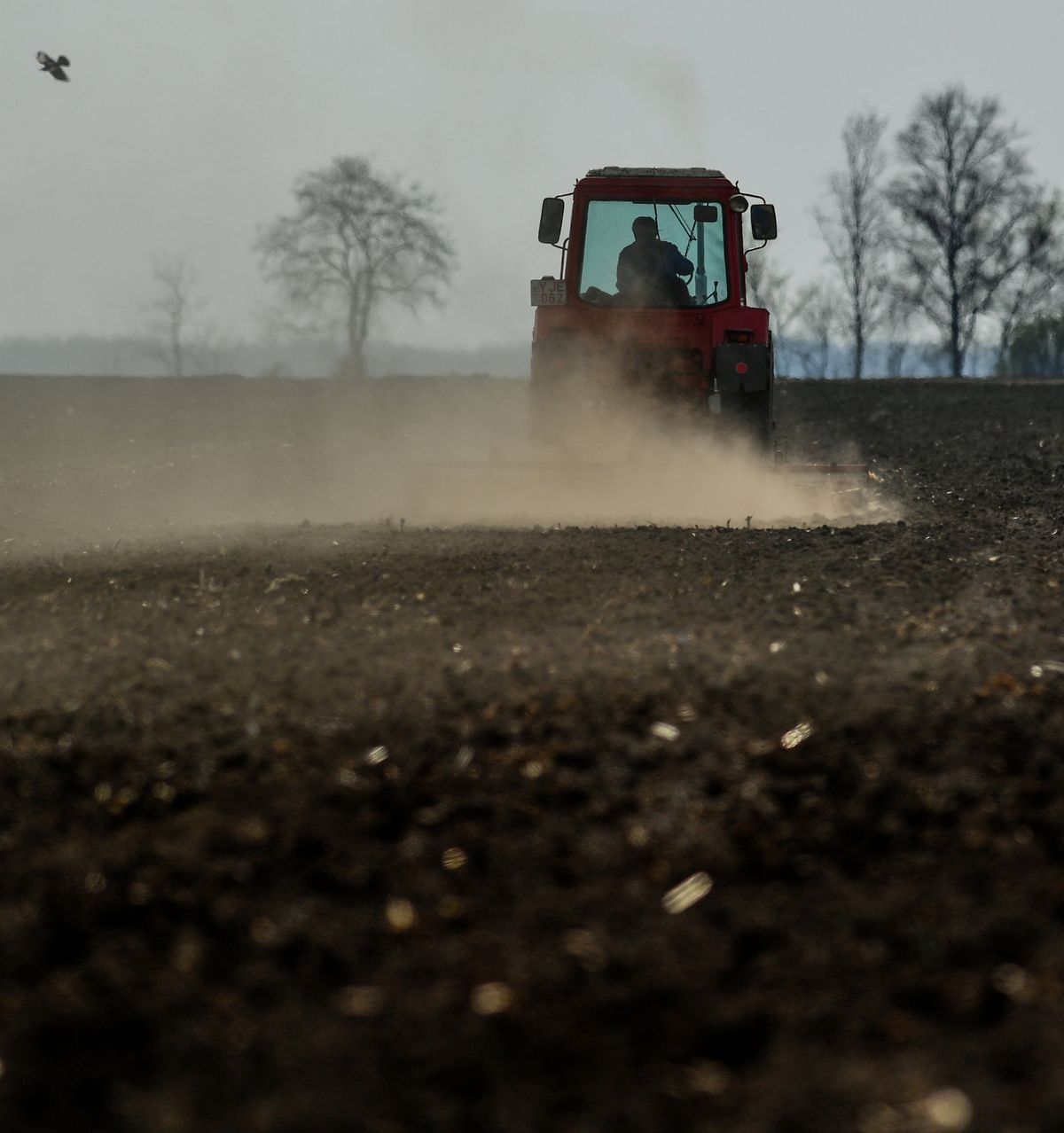Földes, 2019. április 4.
Porzik a szántóföld egy traktor után Földes közelében 2019. április 4-én. A Nemzeti Agrárgazdasági Kamara korábbi közlése szerint akár százmilliárdos nagyságrendű bevételkiesést is okozhat az aszály a magyar gazdáknak. Az országos aszályhelyzet miatt a kormányzat az idei évtől meghosszabbítja a mezőgazdasági vízhasznosítási idényt, amelyben a gazdák kedvezményesen juthatnak öntözővízhez.
MTI/Czeglédi Zsolt