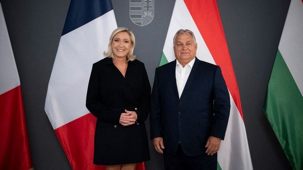 Marine Le Pennel is tárgyal Orbán Viktor